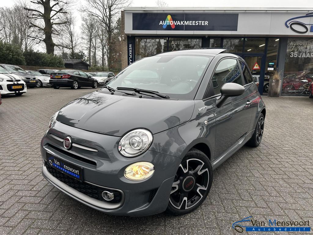 Fiat 500 1.0 Hybrid Sport VOLL!|Navi|Schuifdak|Xenon|Leder|B, Voorwielaandrijving, Stof, Gebruikt, Euro 6