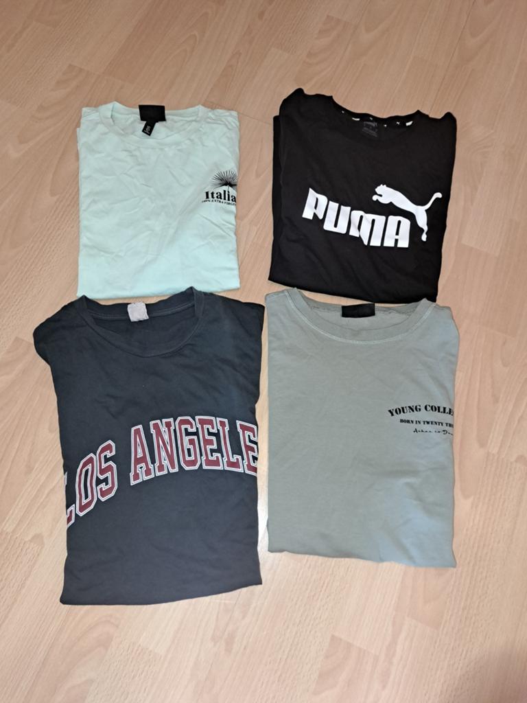 4 T-shirts maat L, Ophalen of Verzenden, Zo goed als nieuw, Maat 52/54 (L)