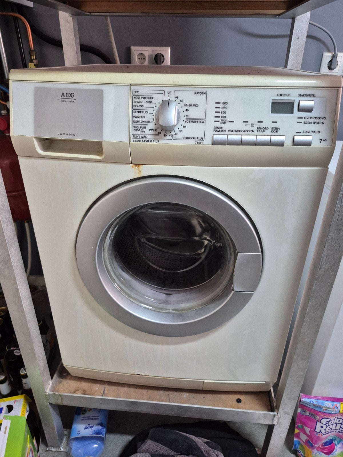Aeg 7kg 25euro, Gebruikt, Ophalen of Verzenden, 85 tot 90 cm, 1200 tot 1600 toeren