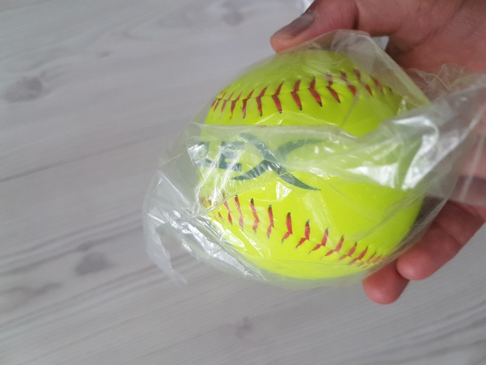 Softbal 13" neongeel, Ophalen of Verzenden, Nieuw, Knuppel