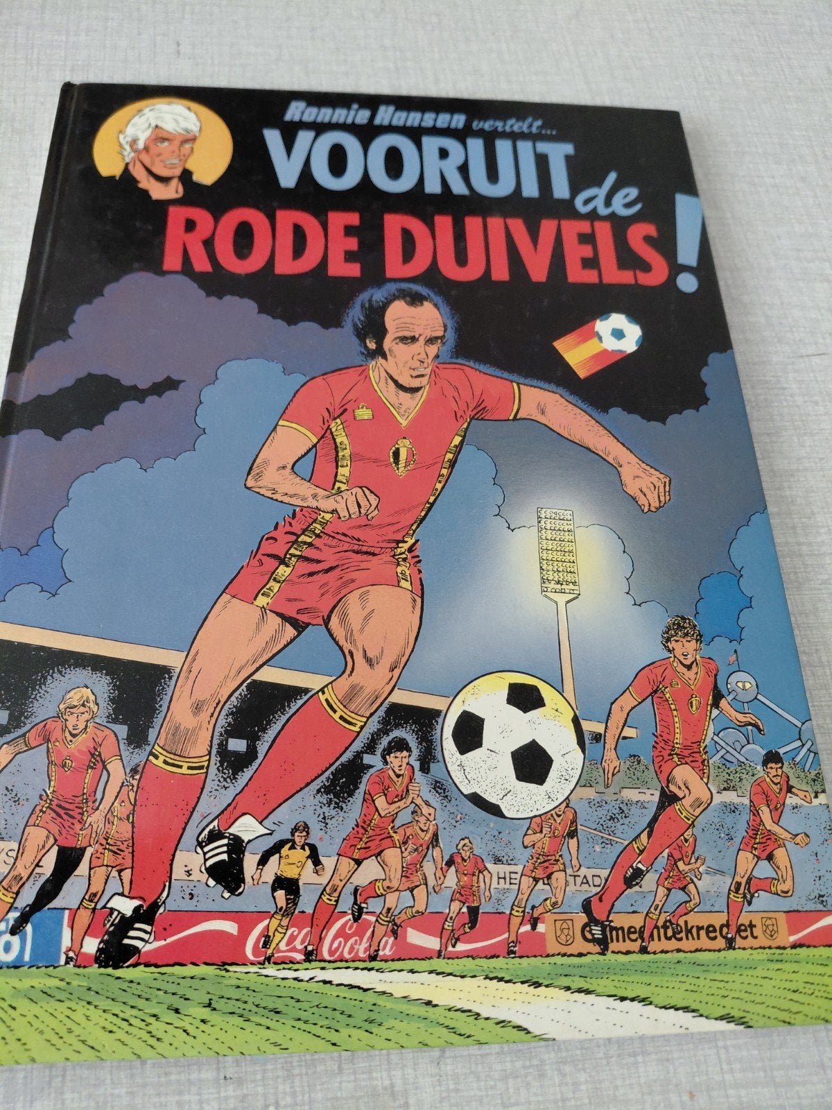 Vooruit de Rode Duivels !uit 1982, Eén stripboek, Ophalen of Verzenden, Gelezen