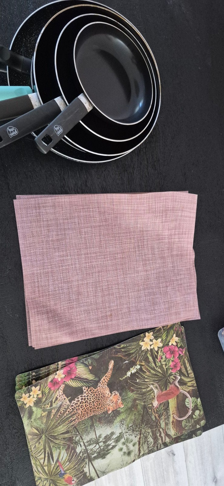 gratis pannen en placemats, Ophalen, Rvs, Pannenset