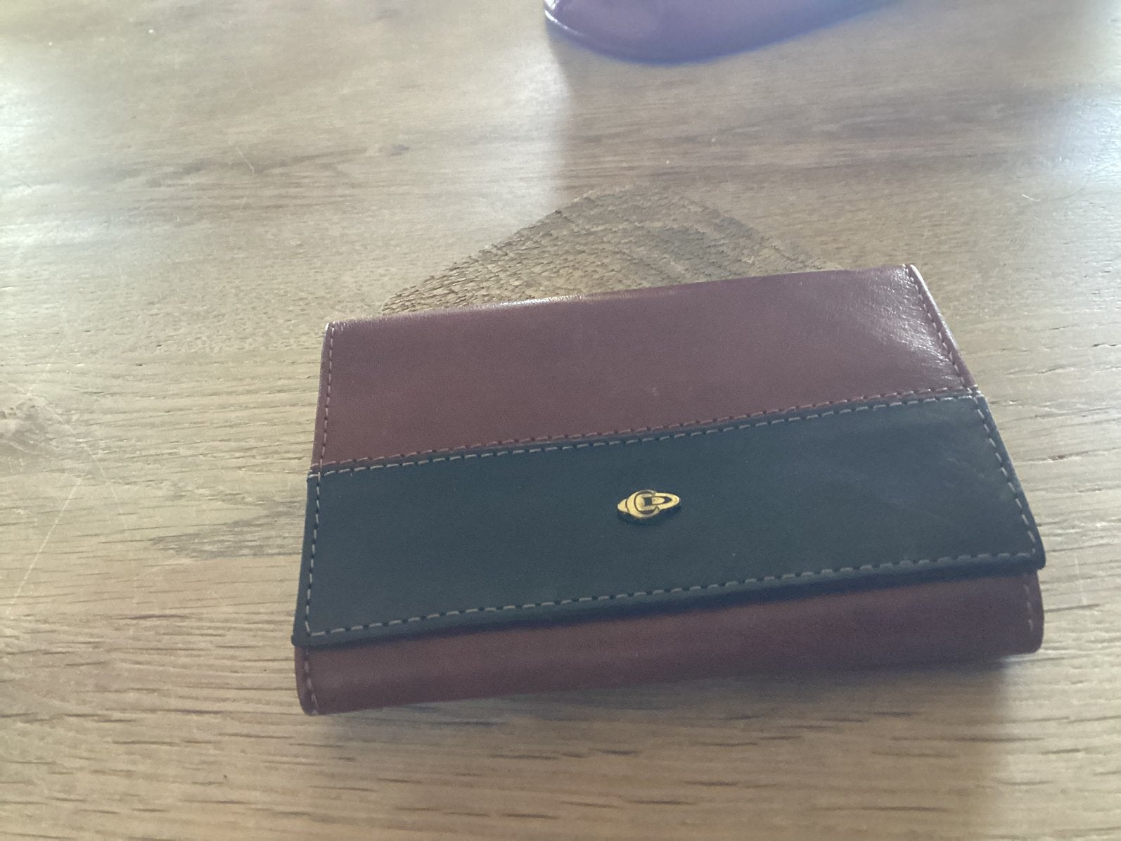 Vintage Portemonnee, Sieraden, Tassen en Uiterlijk, Portemonnees, Overige merken, Gebruikt, Leer, Verzenden