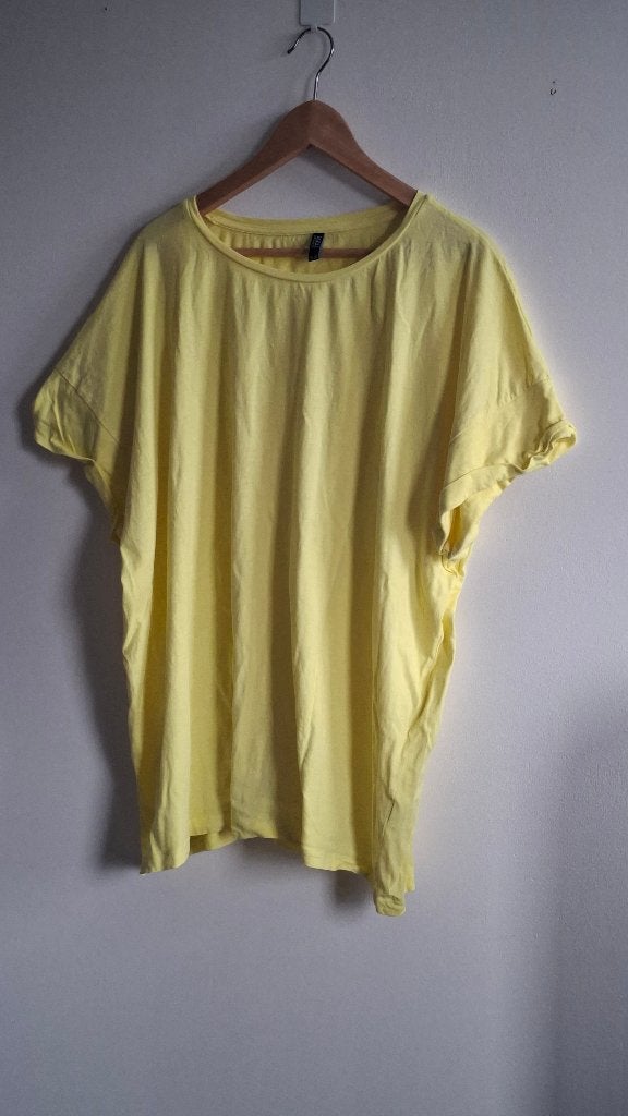 Dames shirt met korte mouwen geel MAAT : 54-56, Ophalen, Geel, Maat 46/48 (XL) of groter, Korte mouw