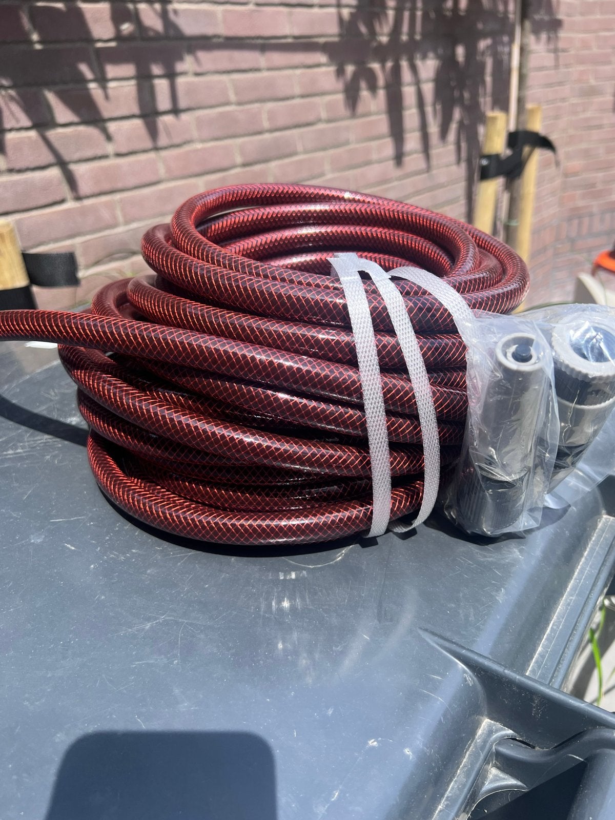 Nieuwe tuinslang met koppelingen 10 meter, Ophalen of Verzenden, Nieuw, Tuinslang