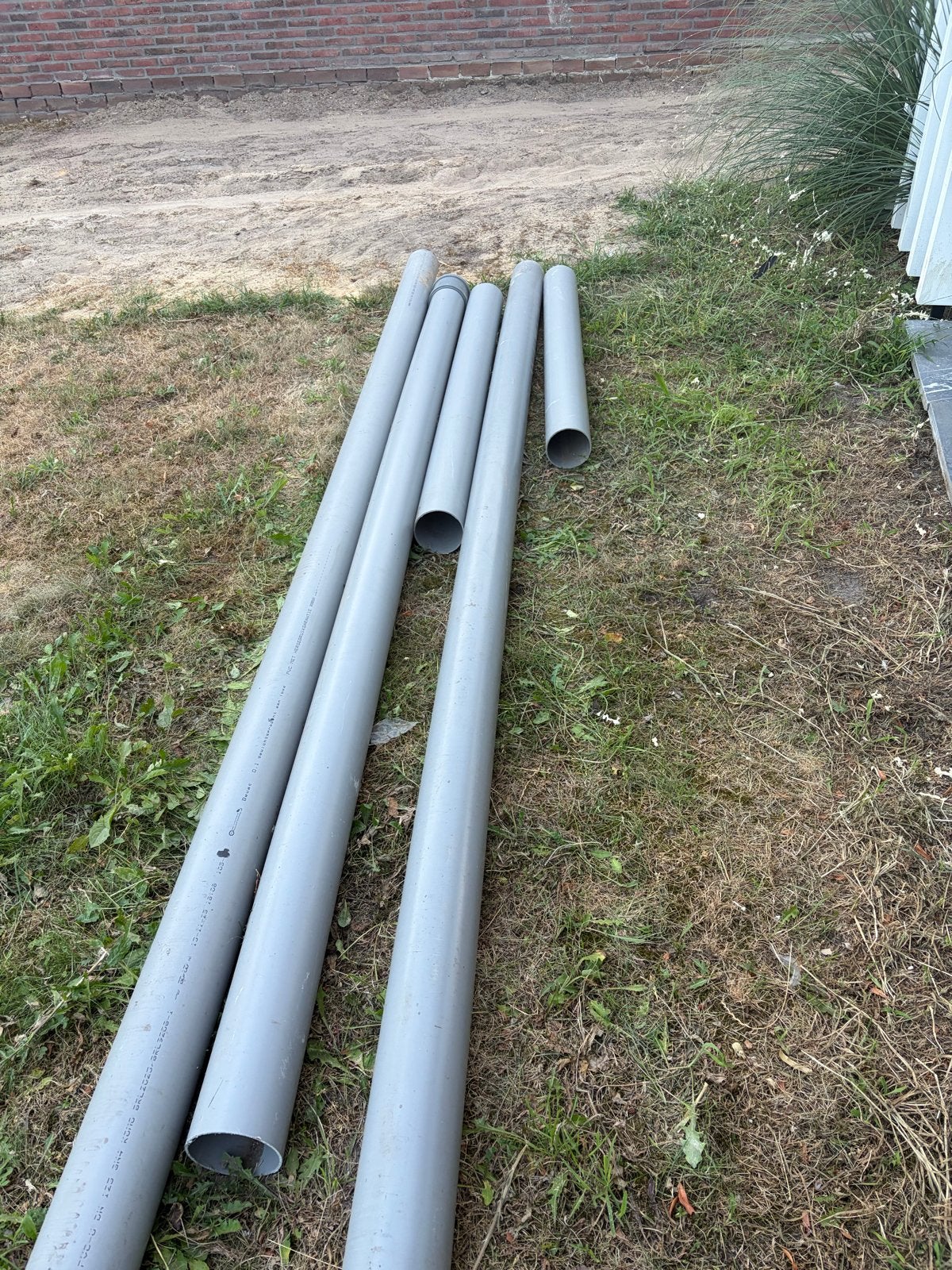 PVC 125 mm SN4 3x, Doe-het-zelf en Verbouw, Buizen en Afvoer, Ophalen, Pvc, 4 tot 6 meter, Rechte buis