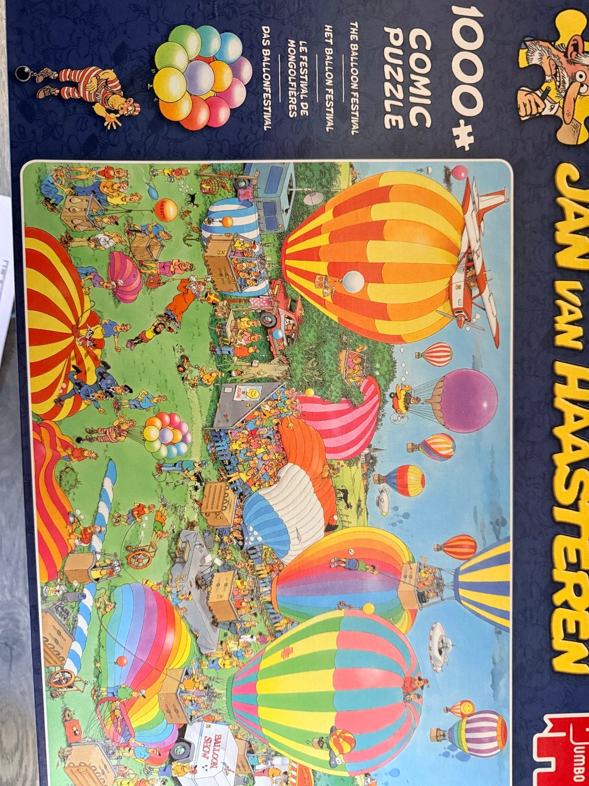 Jan van Haasteren Het Ballon Festival 1000 stukjes, Ophalen, 500 t/m 1500 stukjes, Gebruikt, Legpuzzel