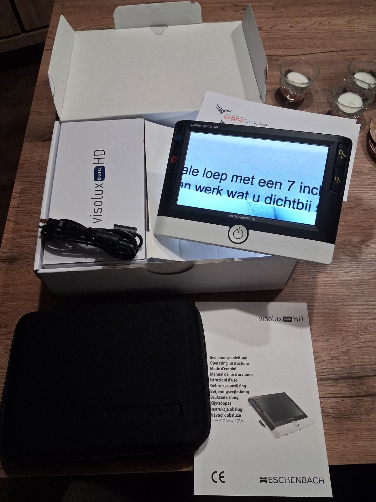 Eschenbach Visolux Digital HD - Digitale Loep, Ophalen of Verzenden, Zo goed als nieuw, Vergrootglas of Loep