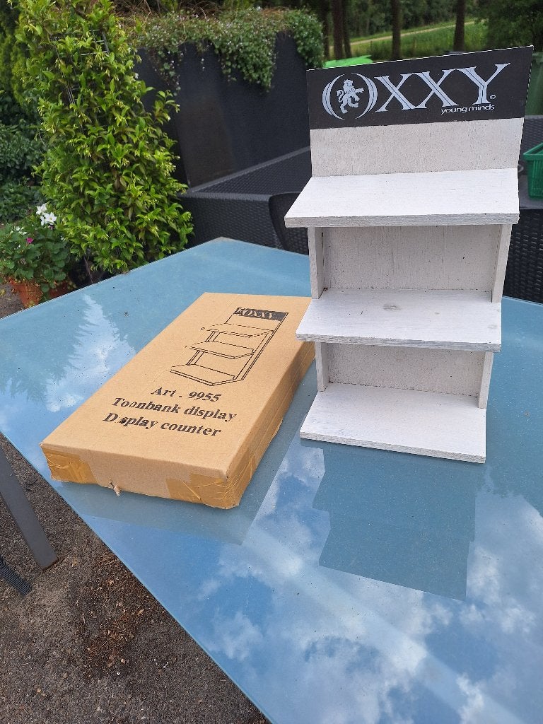 presentatie display / toonbank van Oxxy, Ophalen of Verzenden, Nieuw, Wit, Hout