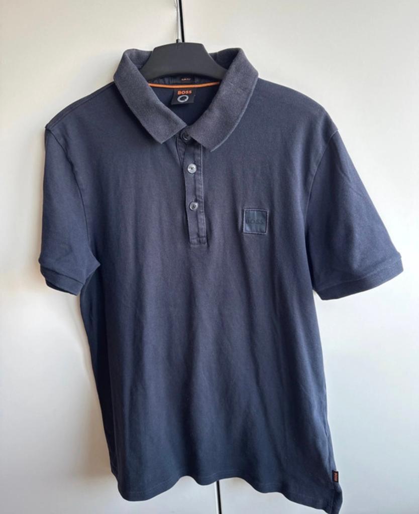 Stijlvolle BOSS Polo - Donkerblauw - Maat S, Kleding | Heren, Polo's, Zo goed als nieuw, Maat 52/54 (L), Blauw, Ophalen of Verzenden
