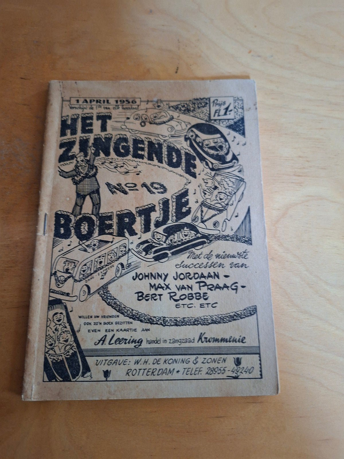 Het Zingende Boekje No. 19- Oude Liedjes en Succesnummers, Ophalen of Verzenden, Gelezen, Algemeen, Diverse artiesten en tekstschrijvers