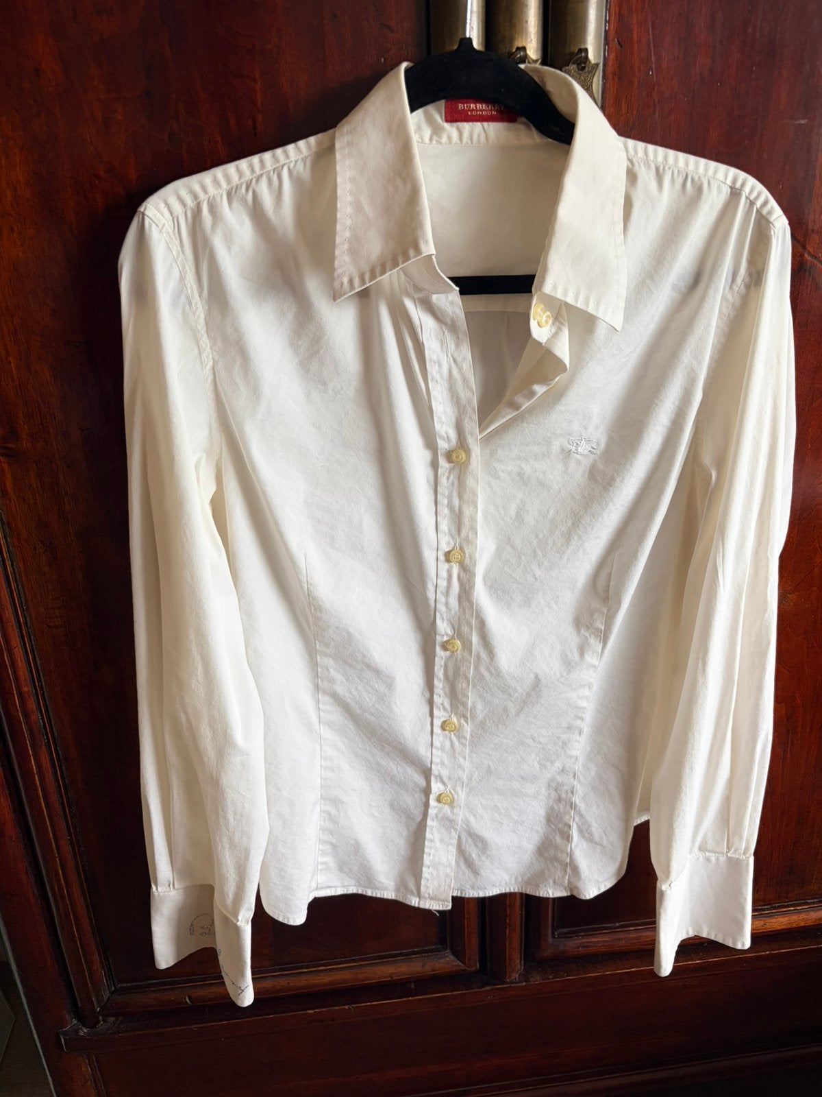 Prachtige Burberry blouse maat XL ecrukleur fijne katoen, Kleding | Dames, Blouses en Tunieken, Ophalen of Verzenden, Zo goed als nieuw