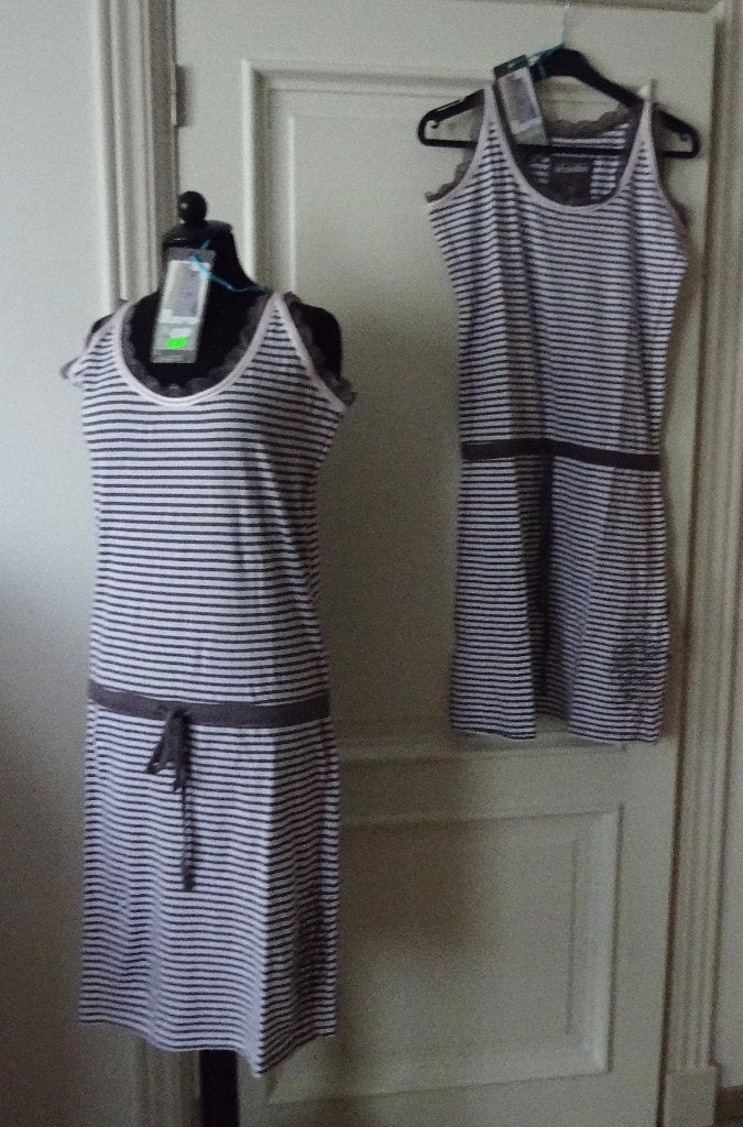 Nieuw Irresistible maat S. Dames nachthemd Taup met Wit stre, Irresistible, Ophalen of Verzenden, Meerkleurig, Nachtkleding