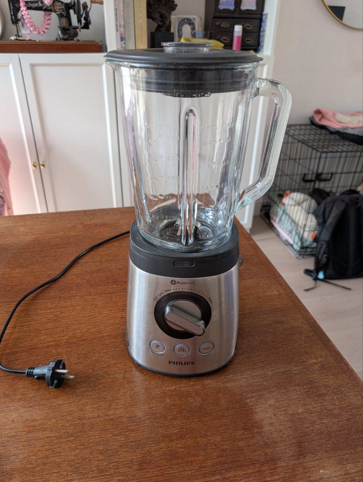 Philips HR2195 Blender - Krachtige 900W ProBlend 6, Ophalen, Gebruikt, Blender