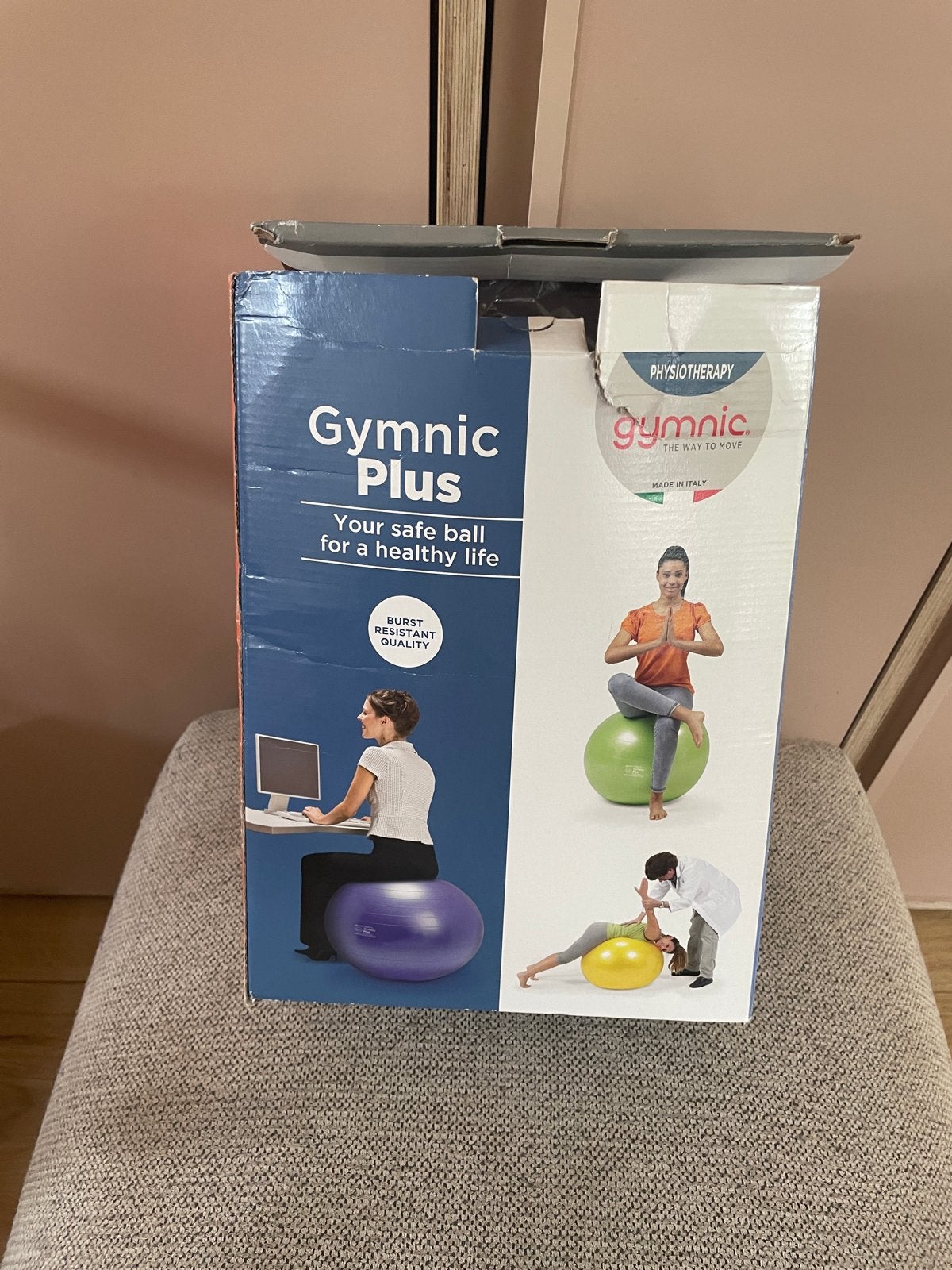 Gymnic Plus Fitnessbal 65 cm - nieuw, Ophalen, Nieuw, Buik, Fitnessbal