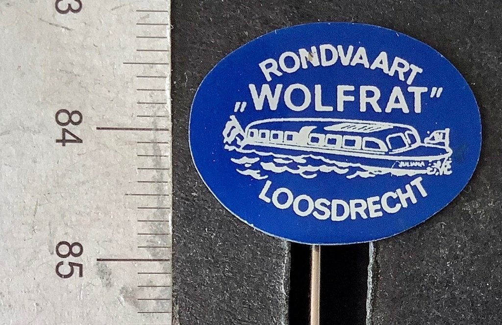 speld, Loosdrecht, Wolfrat rondvaart (AW, Ophalen of Verzenden, Gebruikt, Overige onderwerpen, Speldje of Pin
