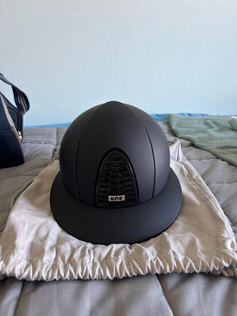 Kep italia cromo 2.0 matt polo zwart, Ophalen, Zo goed als nieuw, Dressuur, Cap