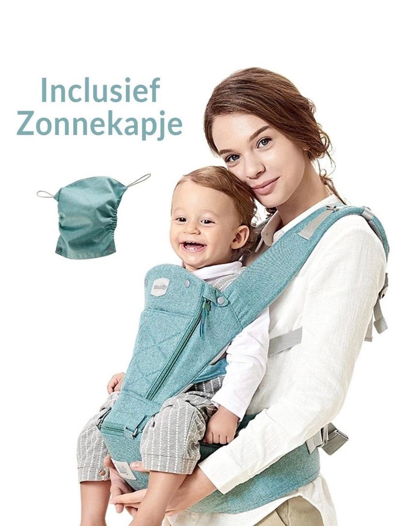 Toddlly Draagzak - Mintgroen -zo goed als nieuw, Kinderen en Baby's, Babydragers en Draagdoeken, Ophalen, Nieuw, Draagzak, Overige merken