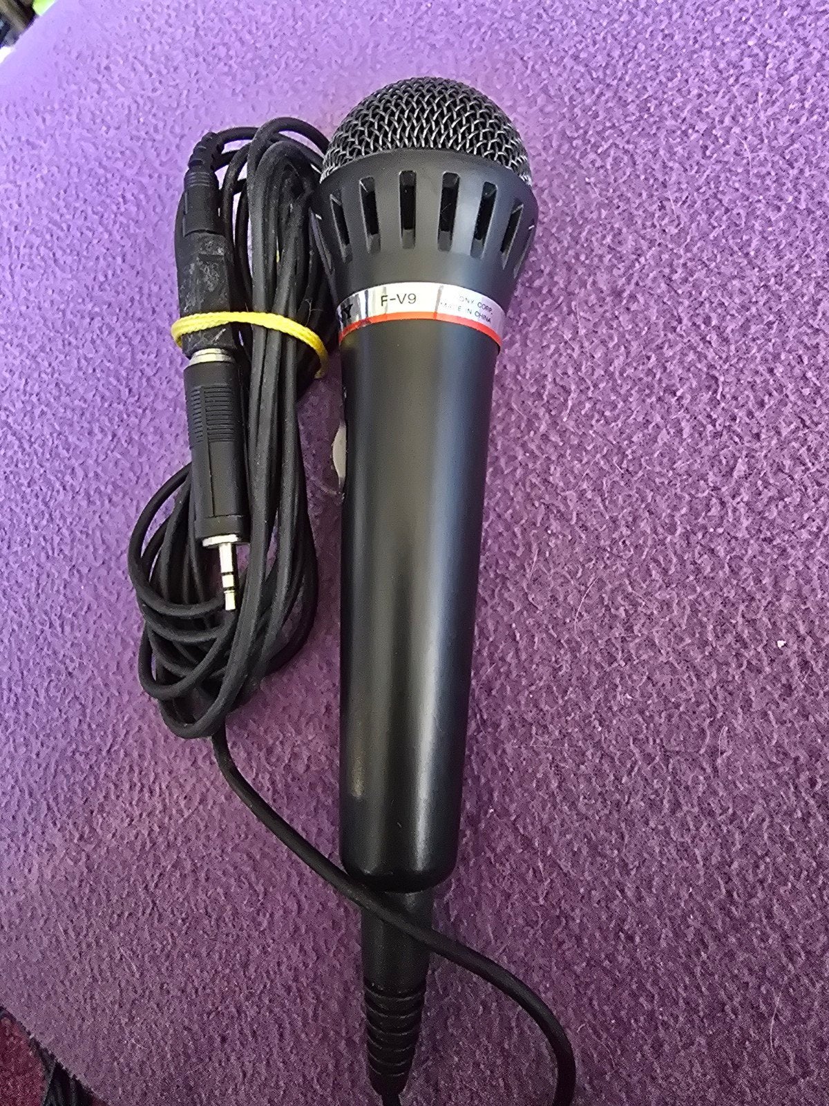 Sony F-V9 Microfoon met Adapters, Ophalen of Verzenden, Gebruikt