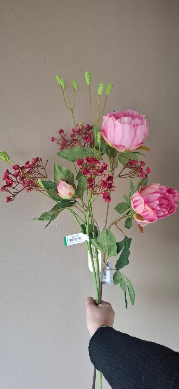 Setje zijden bloemen, Binnen, Nieuw, Boeket, Emerald Eternal Green