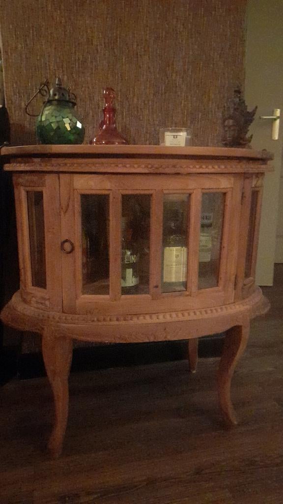 Vintage houten drankenkastje / bijzettafel, Ophalen