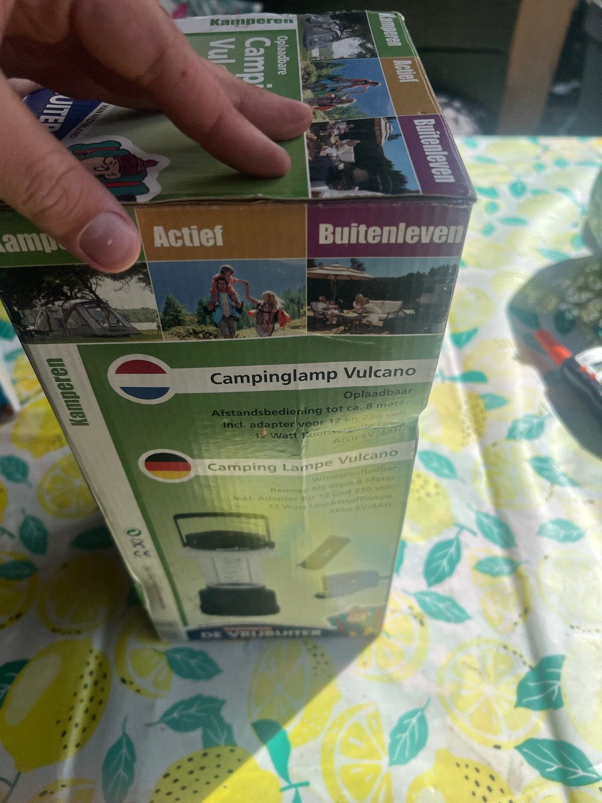 Oplaadbare Campinglamp Vulcano met afstandsbediening, Ophalen of Verzenden, Nieuw