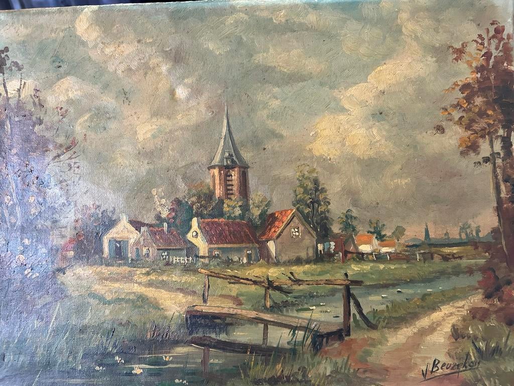 Olieverf op doek v. Beuzekom, Ophalen of Verzenden