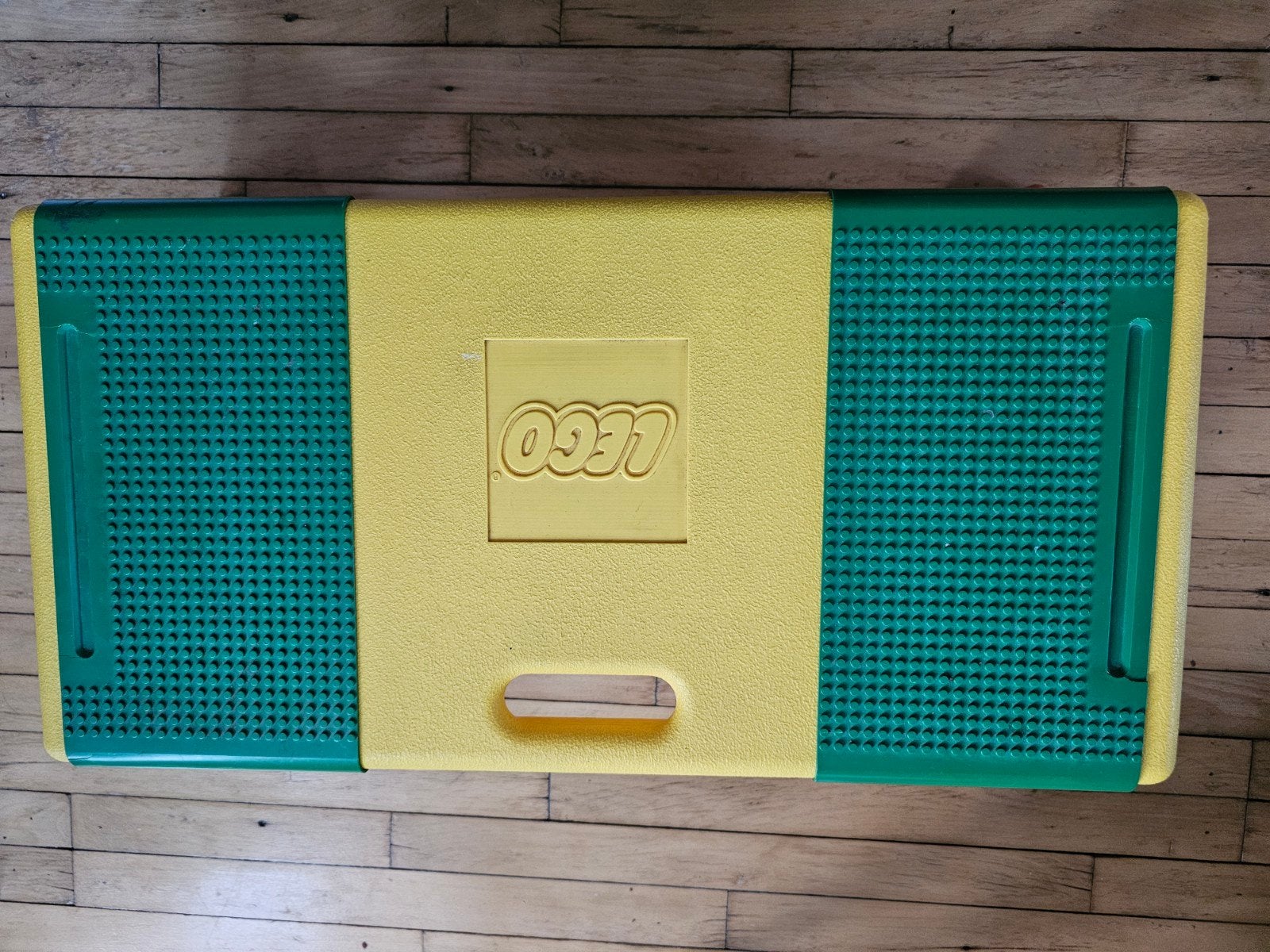 Vintage LEGO Speeltafel Geel/Groen met Opbergbakken, Ophalen, Gebruikt