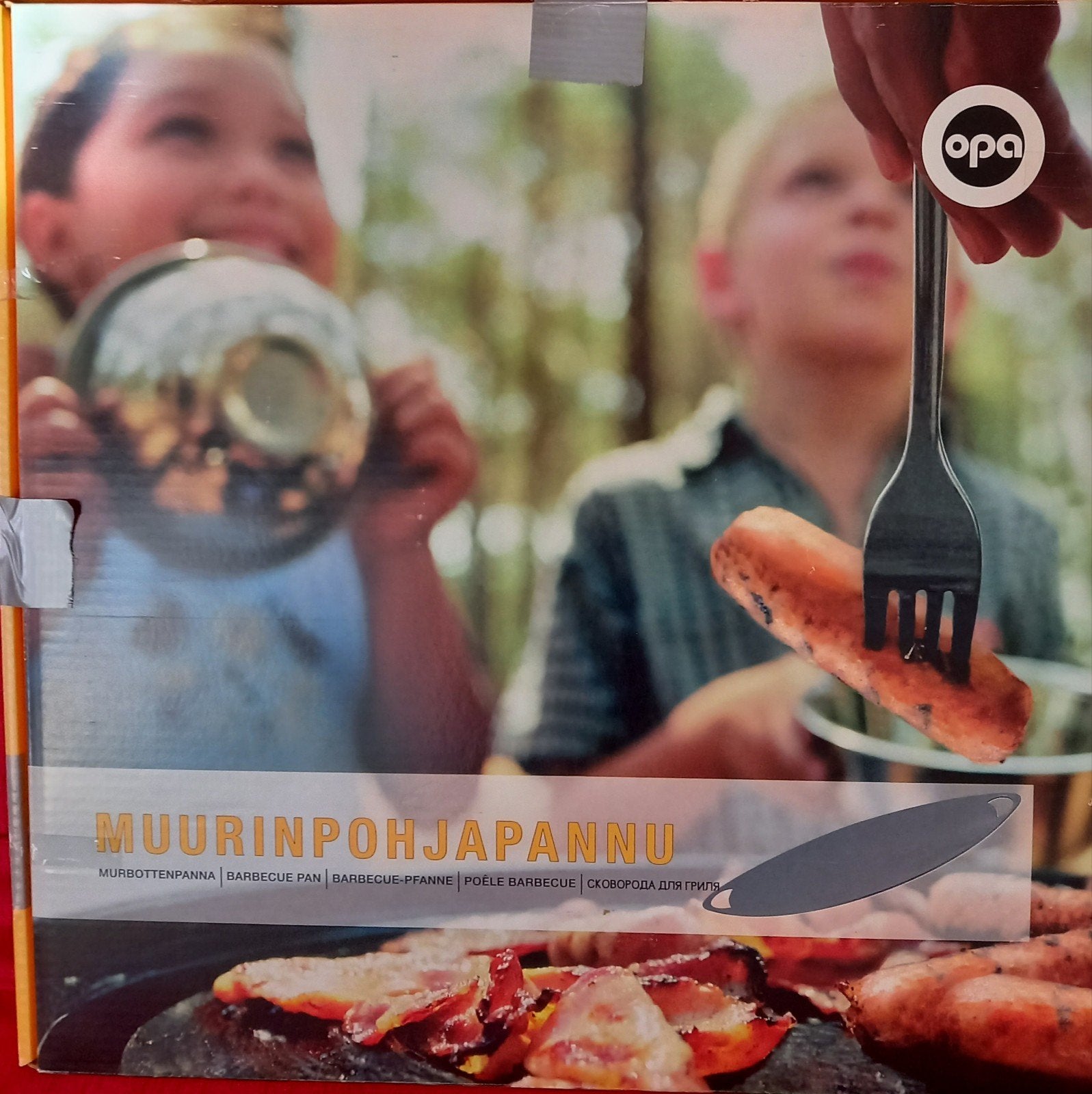 OPA Roestvrijstalen Skottelbraai Plaat met Spatels, Tuin en Terras, Barbecue-accessoires, Ophalen