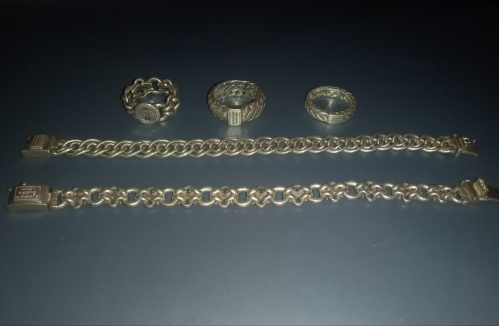 Zilveren ringen en armbanden set, Ophalen, Gebruikt, 19 tot 20, Dame of Heer