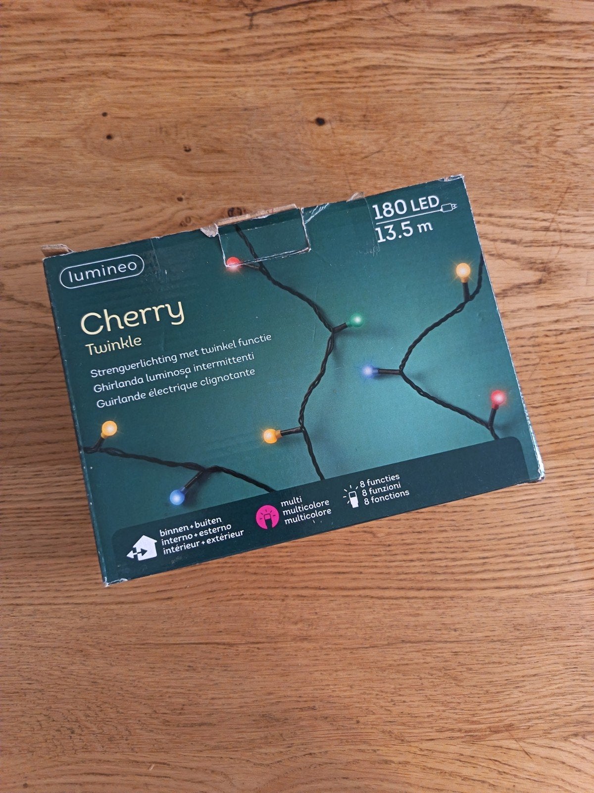 Lumineo Cherry Twinkle Kerstverlichting - 180 LED - 13.5m, Ophalen of Verzenden