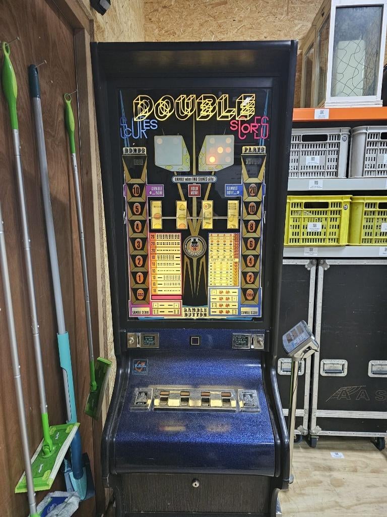 vintage Double Star gokkast (fruitautomaat), Verzamelen, Automaten | Gokkasten en Fruitautomaten, Gulden, Ophalen of Verzenden