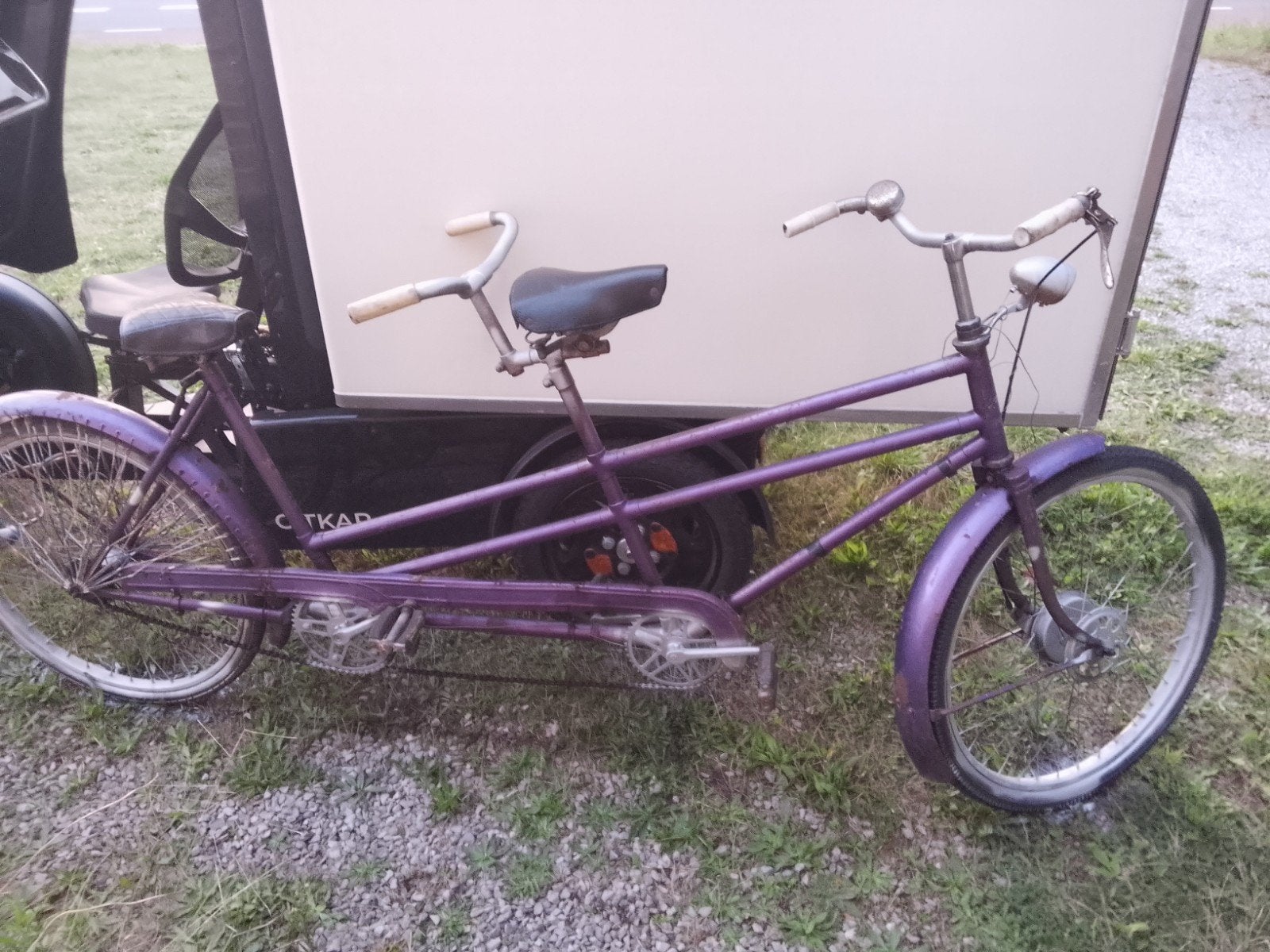 Vintage tandemfiets - fietst prima en charmant, Fietsen en Brommers, 53 tot 57 cm, Gebruikt, Onbekend, Ophalen of Verzenden
