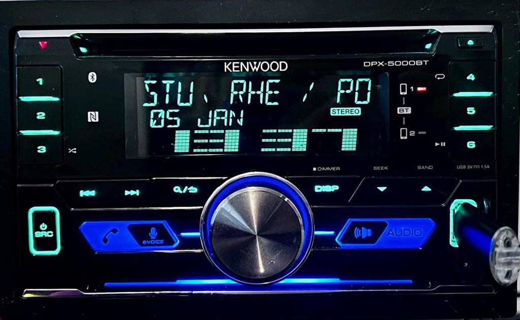 KENWOOD DP-X5000BT autoradio met bluetooth en veel functies, Ophalen of Verzenden, Zo goed als nieuw