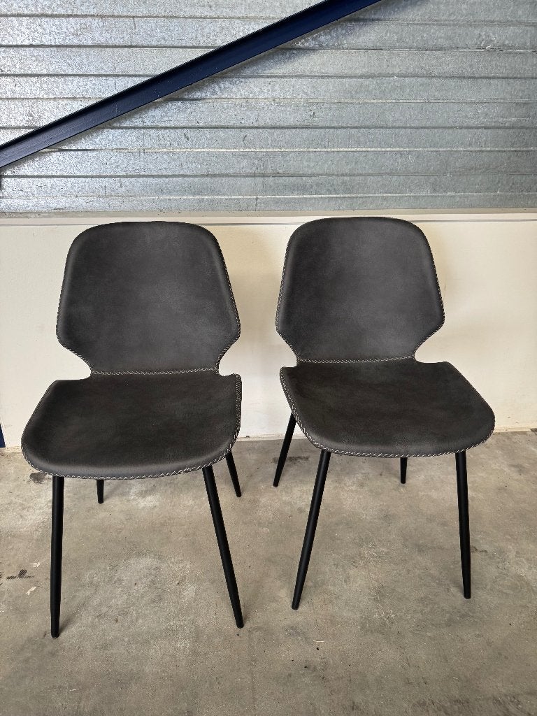 Stoelen, Huis en Inrichting, Ophalen, Twee, Leer, Zo goed als nieuw