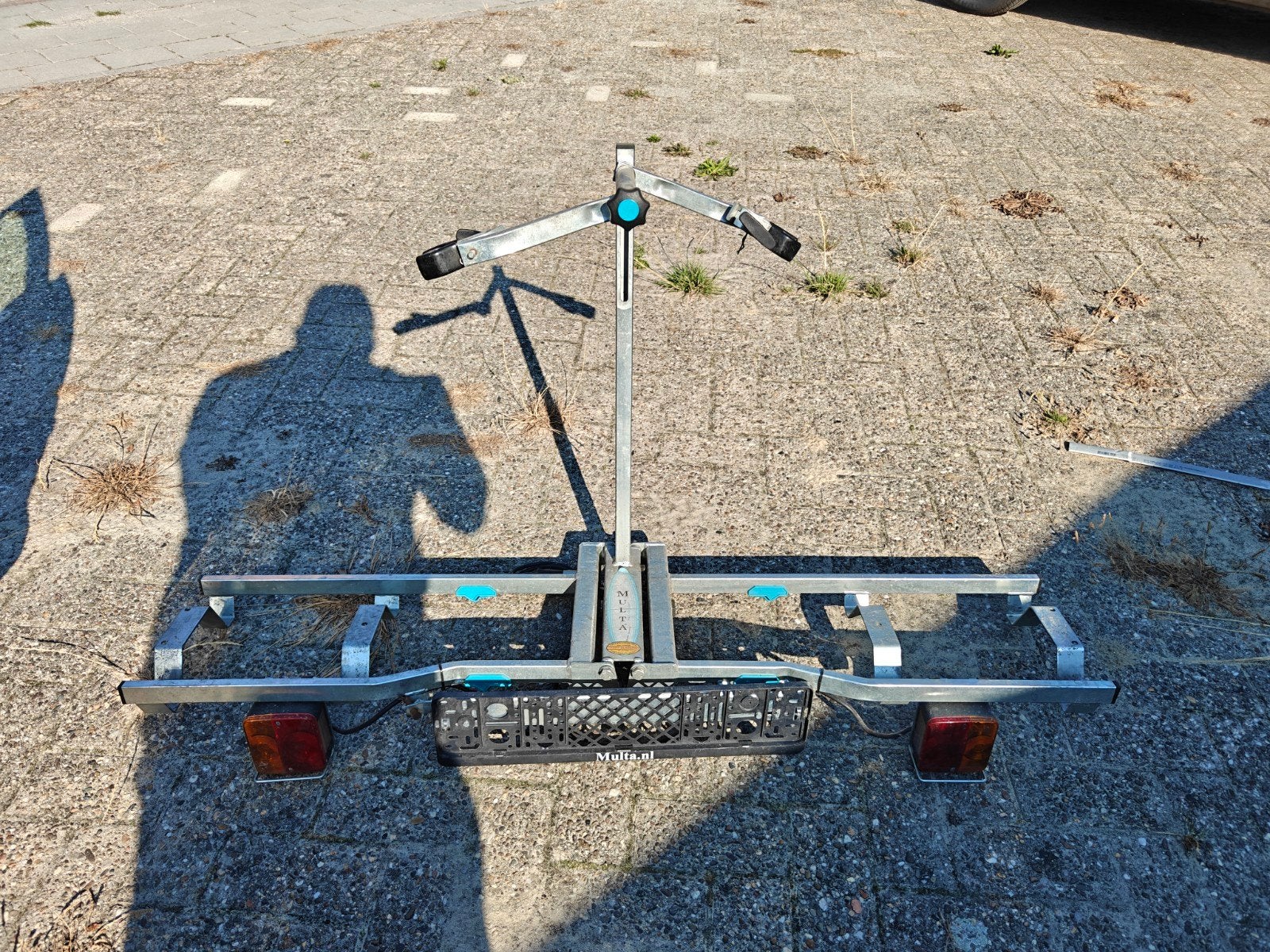 Multa fietsendrager voor 2 fietsen, Auto diversen, Fietsendragers, Gebruikt, Trekhaakdrager, 2 fietsen, Ophalen