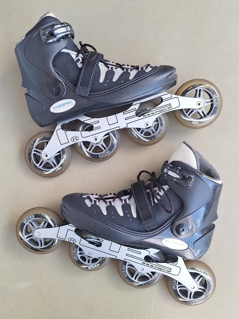 Zandstra inline skates speed skeelers op Raps onderstel m 44, Overige merken, Inline skates 5 wielen, Heren, Ophalen of Verzenden
