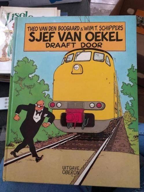 Sjef van Oekel draaft door gesigneerd hardcover k3, Eén stripboek, Ophalen of Verzenden, Zo goed als nieuw