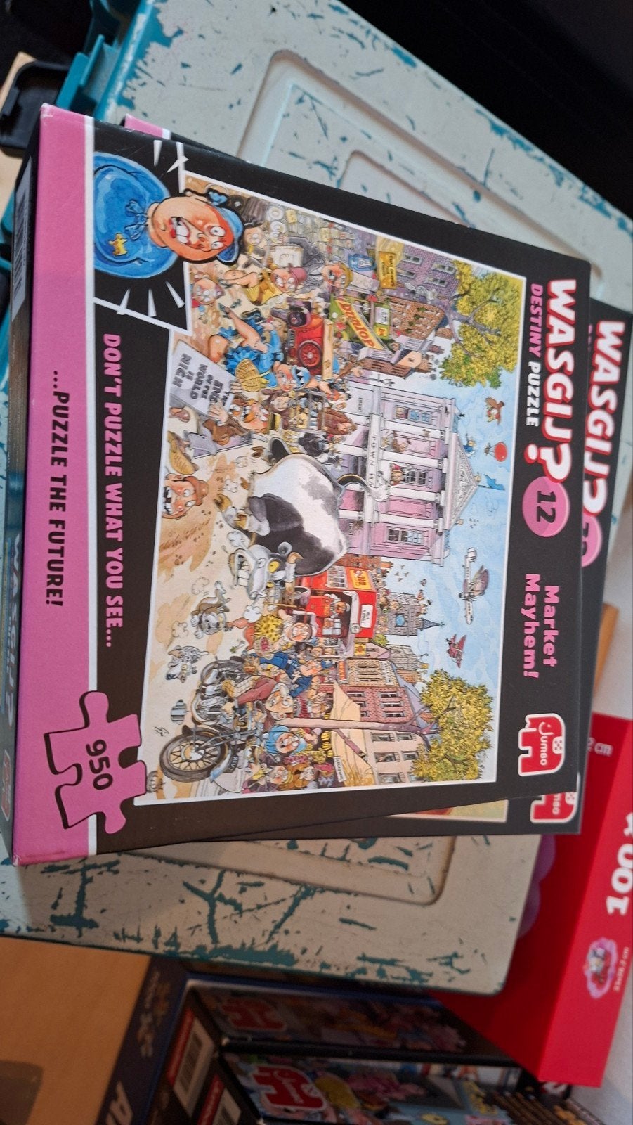 Wasgij? Destiny 12 Market Mayhem! Legpuzzel 950 stukjes, Ophalen, 500 t/m 1500 stukjes, Gebruikt, Legpuzzel