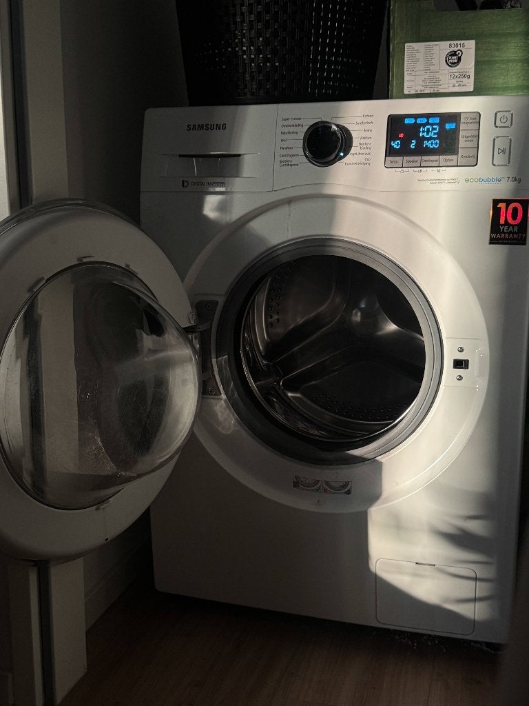 Samsung wasmachine, Ophalen, Minder dan 85 cm, Zo goed als nieuw, Voorlader