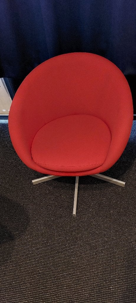 stoel rood/oranje ikea zgan (gratis), Ophalen, Zo goed als nieuw, Rood, Eén