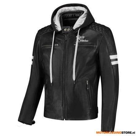 Rusty Stitches Jari Hooded V2 Motorjas, Zwart-Wit, Ophalen of Verzenden, Nieuw met kaartje