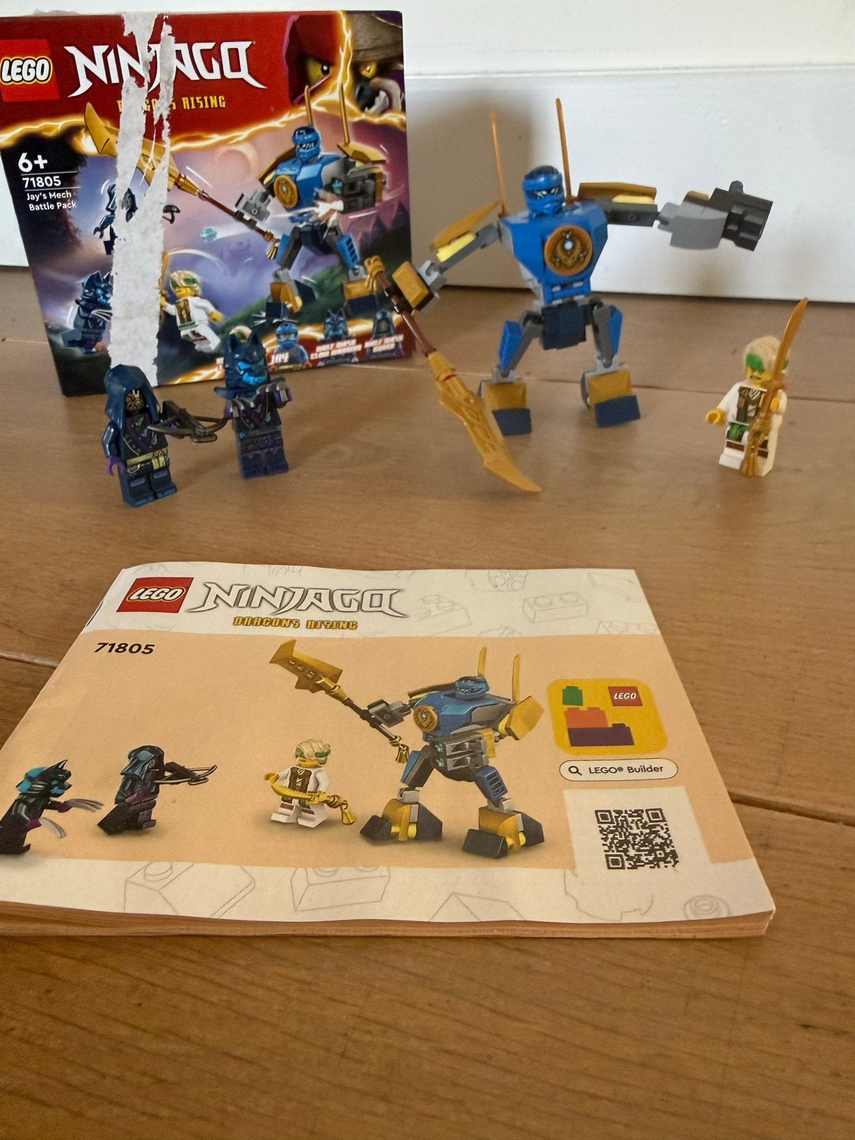 LEGO Ninjago 71805 Jay's Mech Battle Pack - Compleet, Lego, Ophalen of Verzenden, Zo goed als nieuw, Compleet