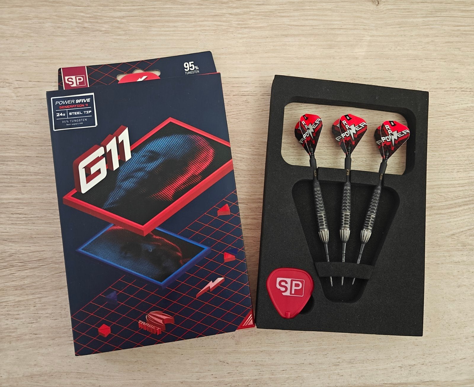 Target Phil Taylor G11 - 24 gram, Ophalen of Verzenden, Zo goed als nieuw, Pijlen