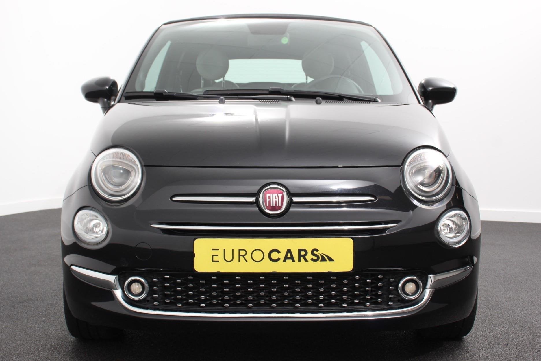 Fiat 500C 1.0 Hybrid 69pk Dolcevita Navigatie Apple CarPlay, Auto's, Voorwielaandrijving, Stof, Euro 6, Cabriolet