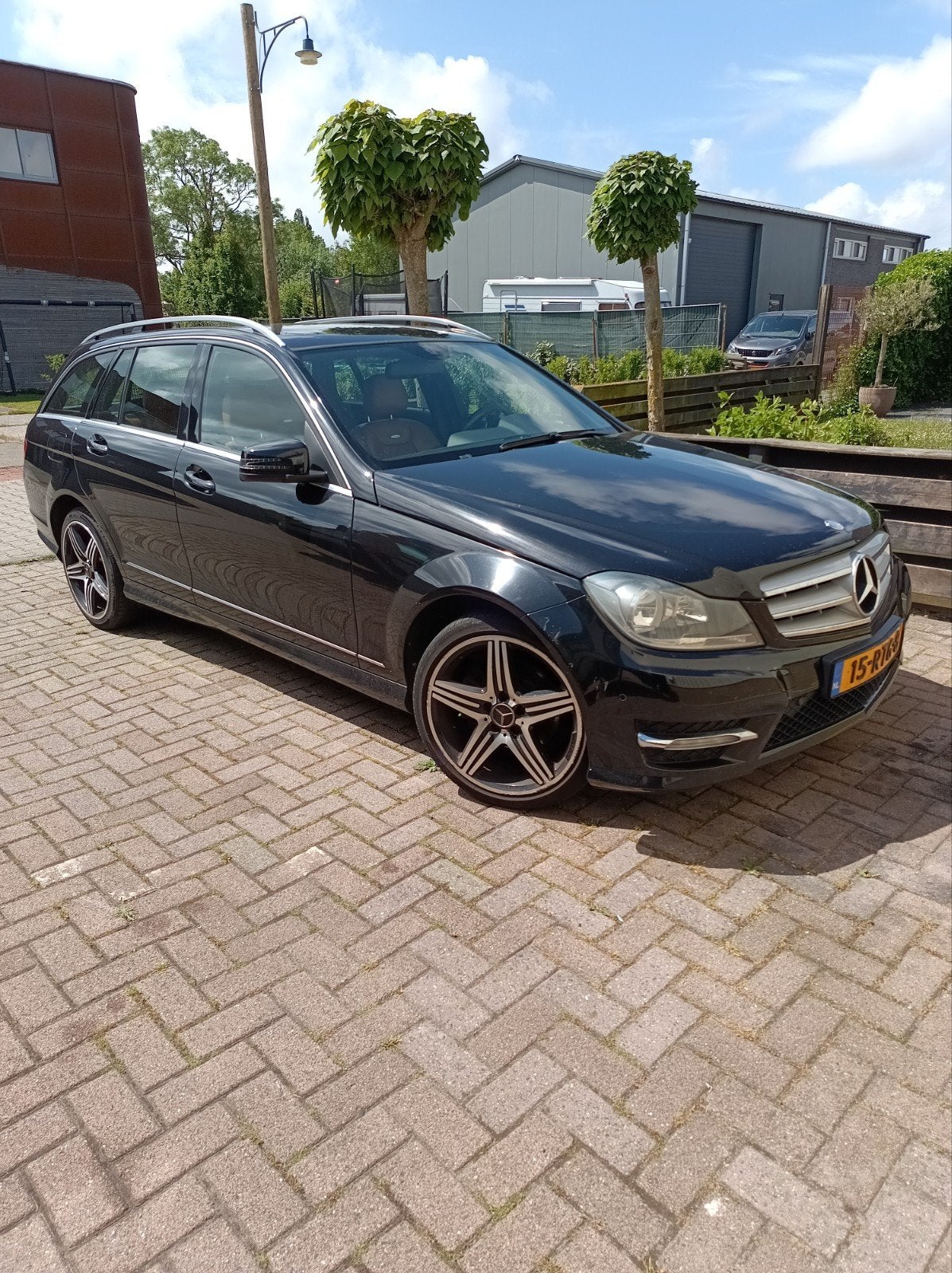 Mercedes C-Klasse 1.8 C180 CGI Estate AUT 2011 Zwart LPG, Auto's, Mercedes-Benz, 15 km/l, 1800 kg, Euro 6, 1796 cc