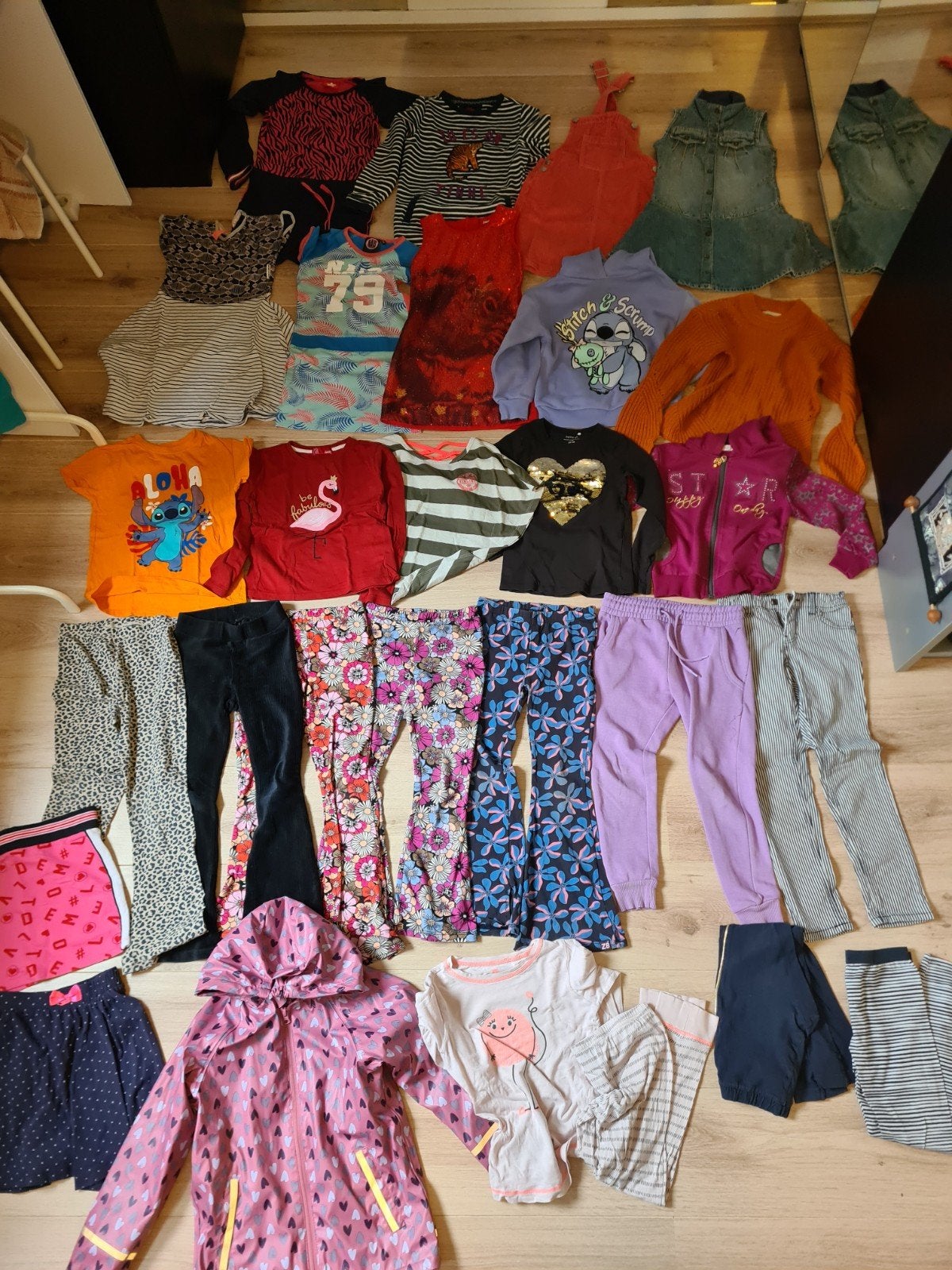 Kledingpakket meisje maat 122-128, 27 stuks, Ophalen of Verzenden, Zo goed als nieuw, Maat 128