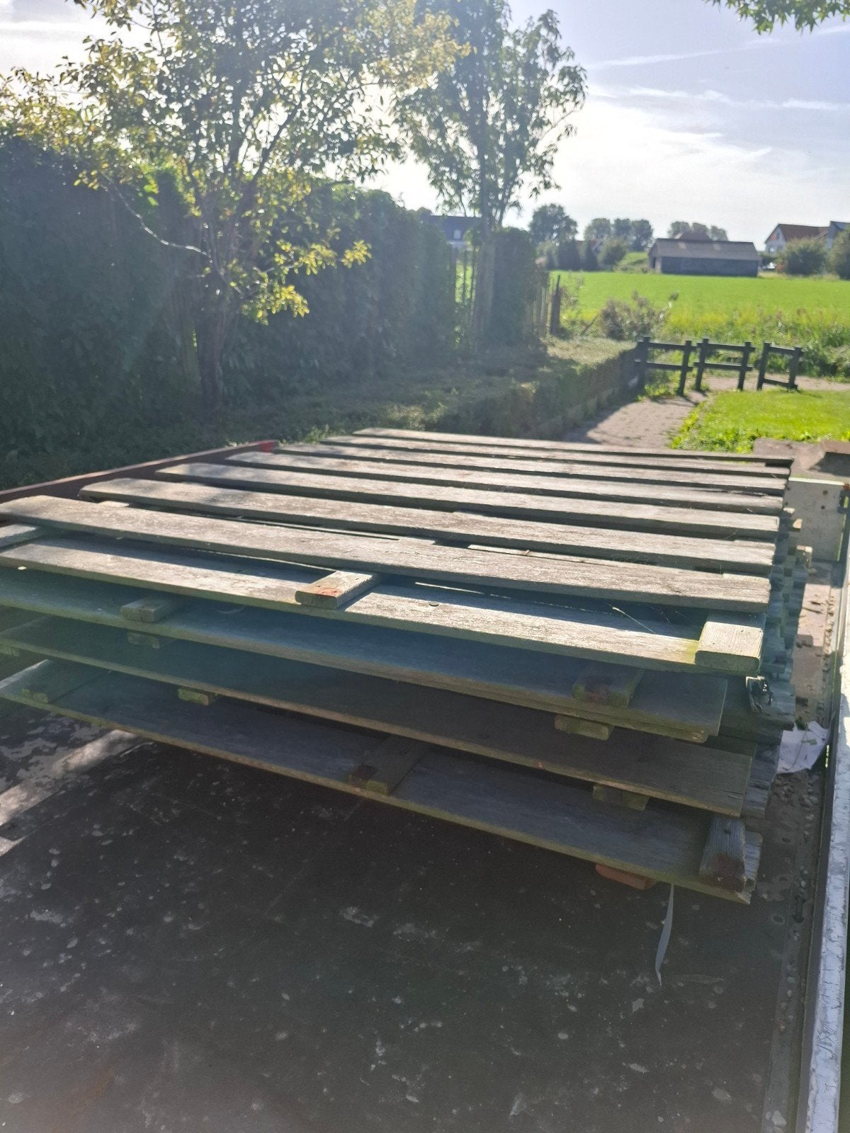 Gratis 7 schutting schermen 150x180 cm, Minder dan 25 mm, Ophalen of Verzenden, Plank, Minder dan 200 cm