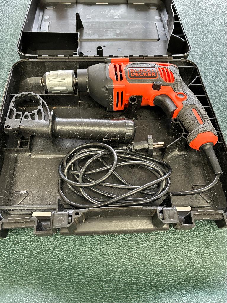 BLACK+DECKER klopboormachine BEH850K-QS, Doe-het-zelf en Verbouw, Gereedschap | Boormachines, Boormachine, 600 watt of meer, Ophalen of Verzenden