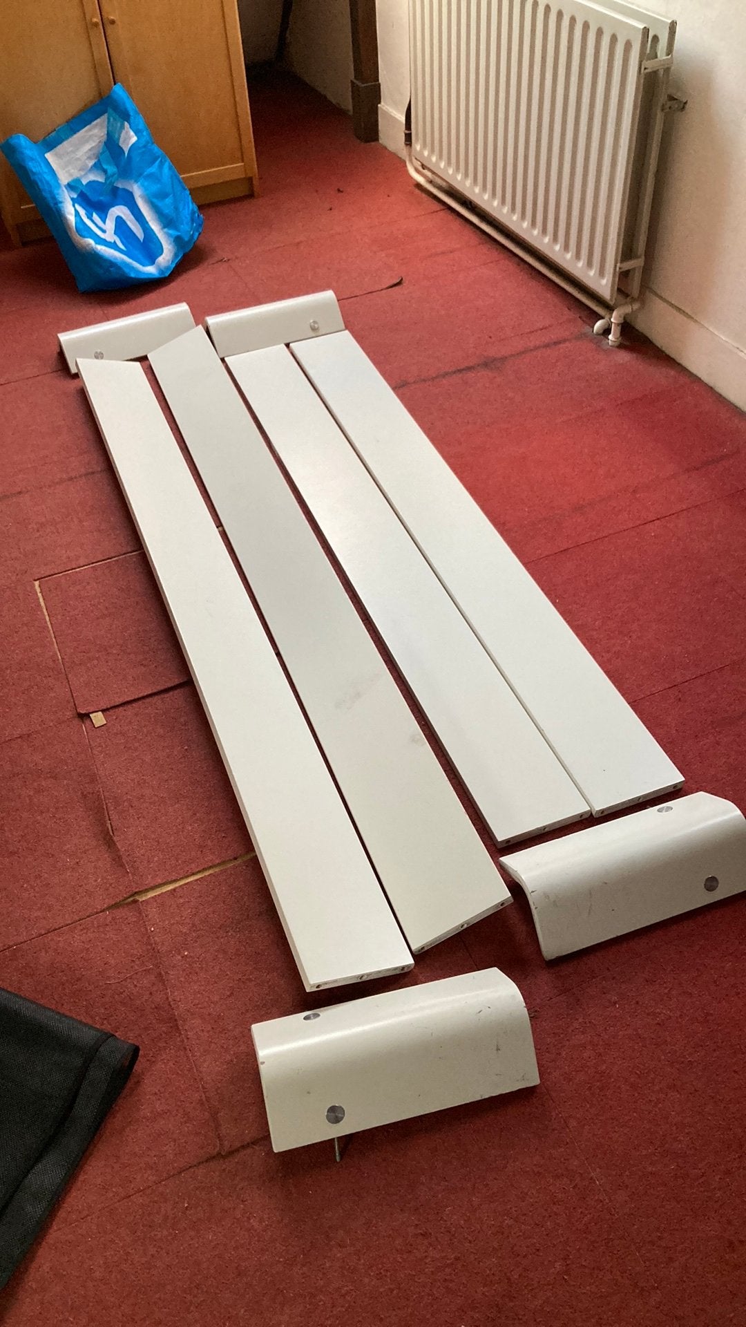 Twee persoons bed auping aronde, Ophalen, Gebruikt, Wit, Tweepersoons